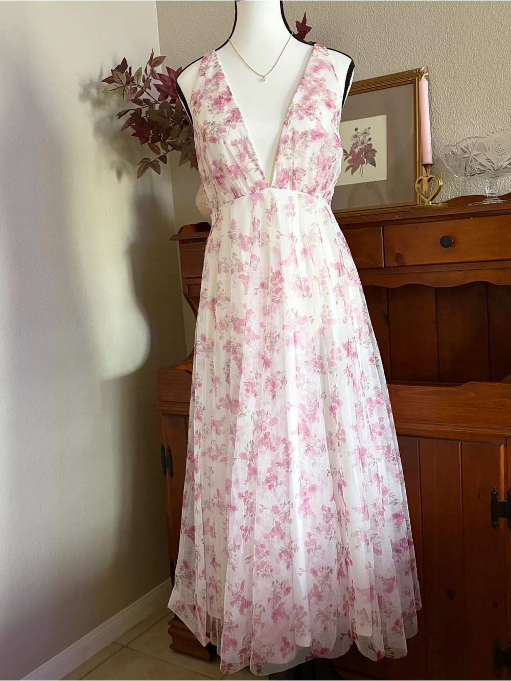 NWT | Special Occasion Angel BIBA pink floral